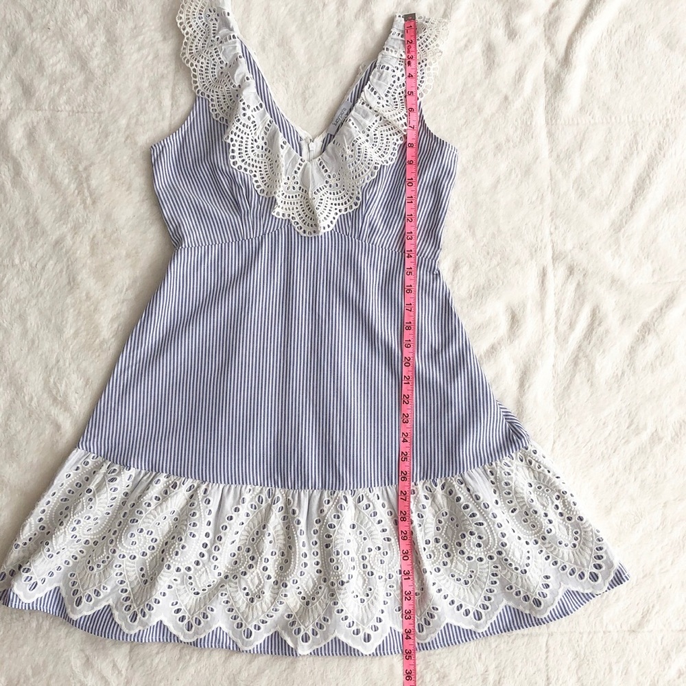 Lucy Paris | Striped Eyelet Trim Dress *NWT* - Picture 15 of 15